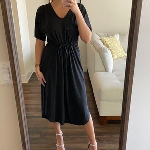 Lush Grey Tie Dress size Large